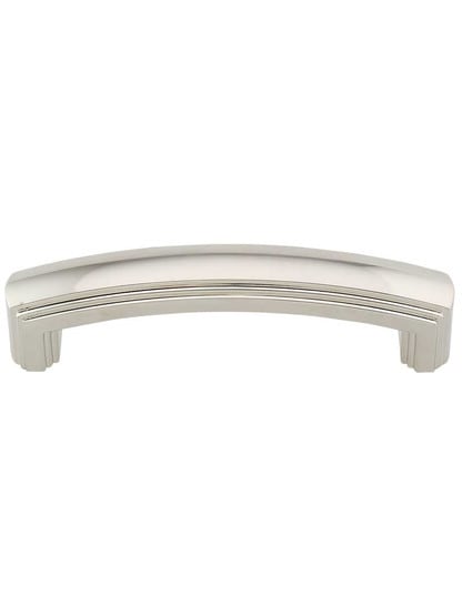 Delgado Cabinet Pull - 3 3/4 inch Center-to-Center in Polished Nickel.